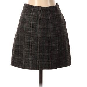 Aritzia Wilfred Wool Plaid Mini Skirt